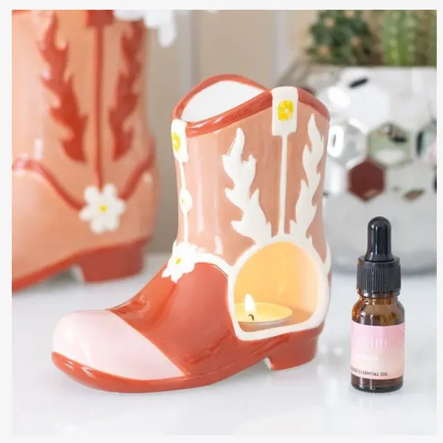 Cowboy Boot Oil Burner and Wax Warmer