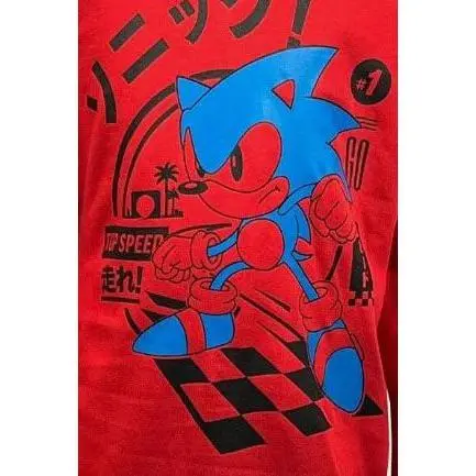 Boys Girls Sonic The Hedgehog Red Hoodie Hoody Sweatshirt Jumper Age 5 - 11 Years 2