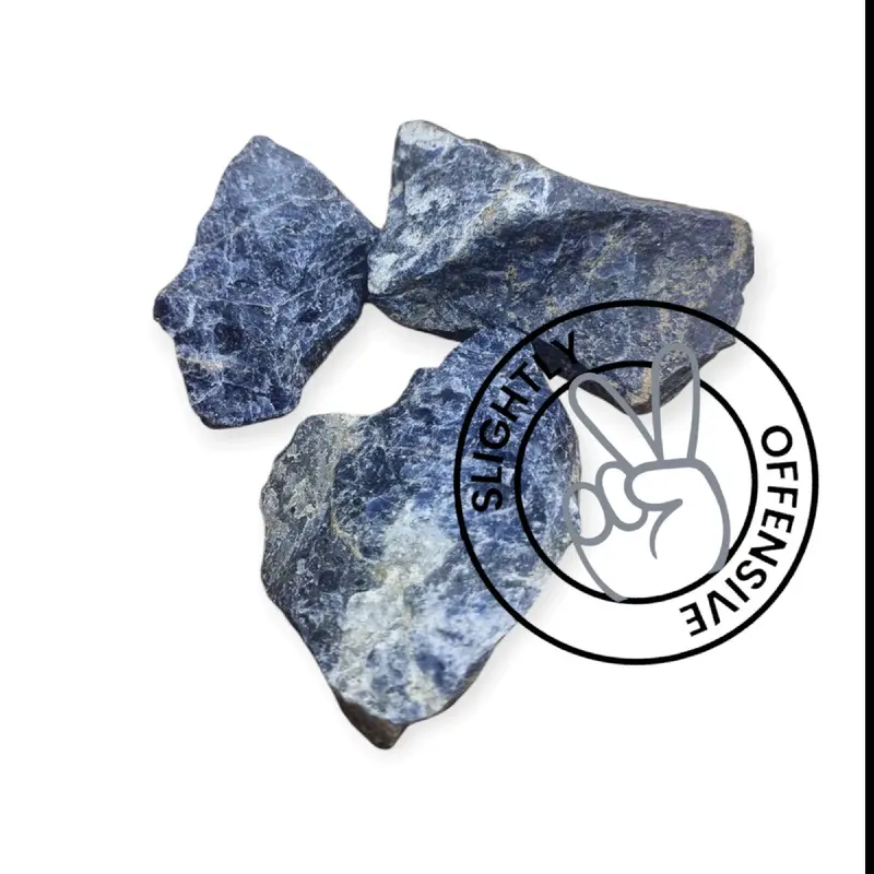 RAW SODALITE Chunks LARGE natural crystal chunk raw unpolished gem stone crystal quartz manifest positivity wiccan spell warlock spiritual church third eye chakra 1