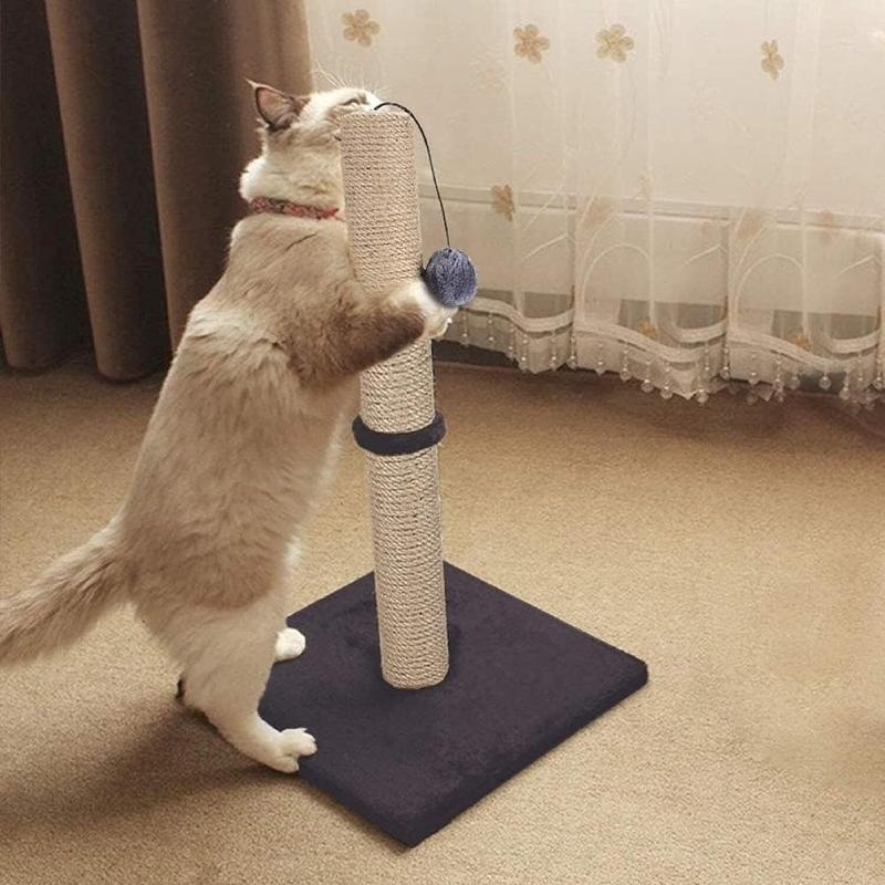 Product Introduction of 74CM TALL LARGE CAT SCRATCHING POST STRONG NATURAL SISAL POLE HEAVY DUTY BASE UK UK 7