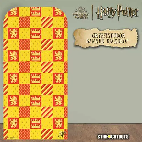 Gryffindor Hogwarts House Harry Potter Single Backdrop Cardboard Cutout 193cm Decoration Star 2