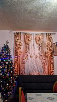 Product Review of 1 Pair Floral & Jewelry Pattern Curtain, Vintage Luxury Blackout Curtain for Bedroom Living Room Study Home Decor, Spring Decorations for Home Living Room Bedroom from N**a T**m 0