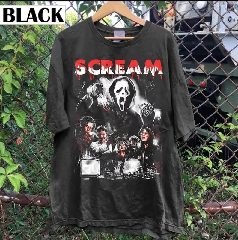 Scream Vintage Graphic T shirt, Scream Movie T-shirt, Horror Movie, Scream Shirt, Gift Tee for Men Women Unisex T-Shirt
