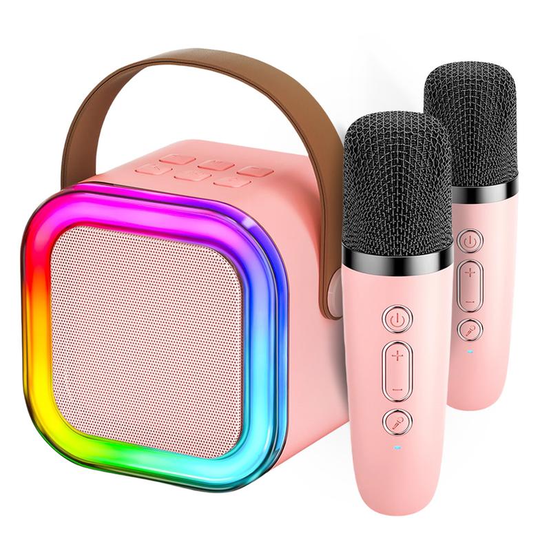 Product Introduction of Karaoke Machine Wireless Bluetooth Karaoke Speaker System RGB Light with 2 Microphones for Home Karaoke Singing Speaker Gift 28