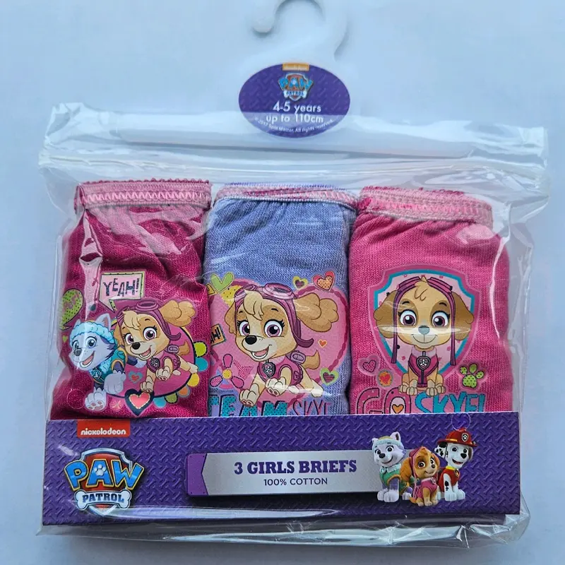 Girls underwear briefs 3 pack character pants 2