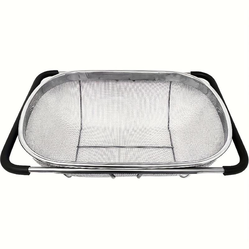 Stainless Steel Fine Mesh Strainer and Drainage Basket for Vegetable Filtering - Kitchen Essential, Food-Safe, Filtering Vegetables 4