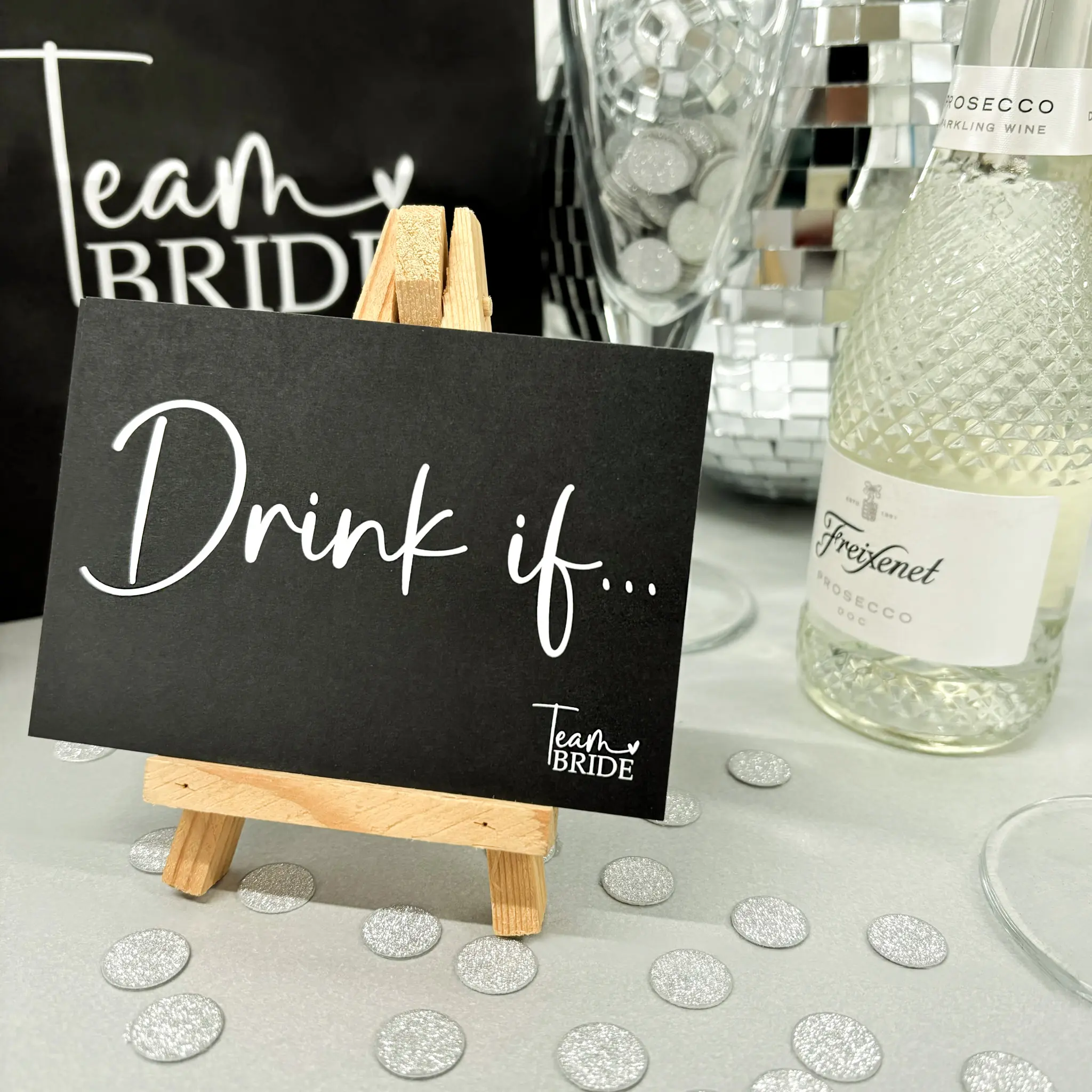 Team Bride 'Drink If' Game Cards - x20 pack | Hen Party Game, A7 Game Cards, Hen Night, Bridal Shower Activity, Hen Party Activity, Funny Games, Hen Party Accessories, Hen Party Favours, Hen Do