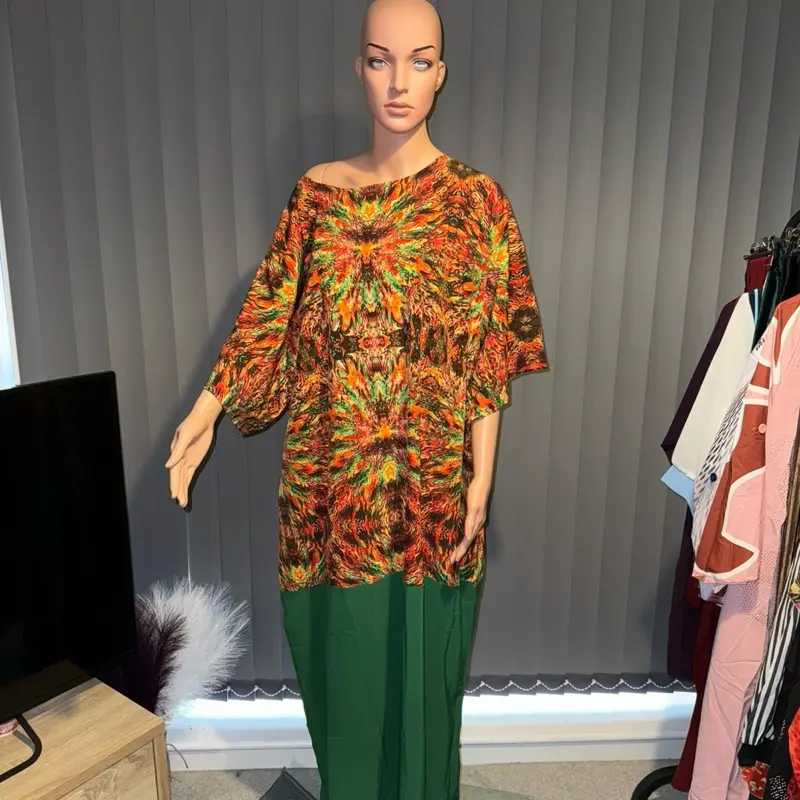 Women's Kaftan Gown for Casual Wear - Plain and Patterned, Comfortable for Summer - Womenswear