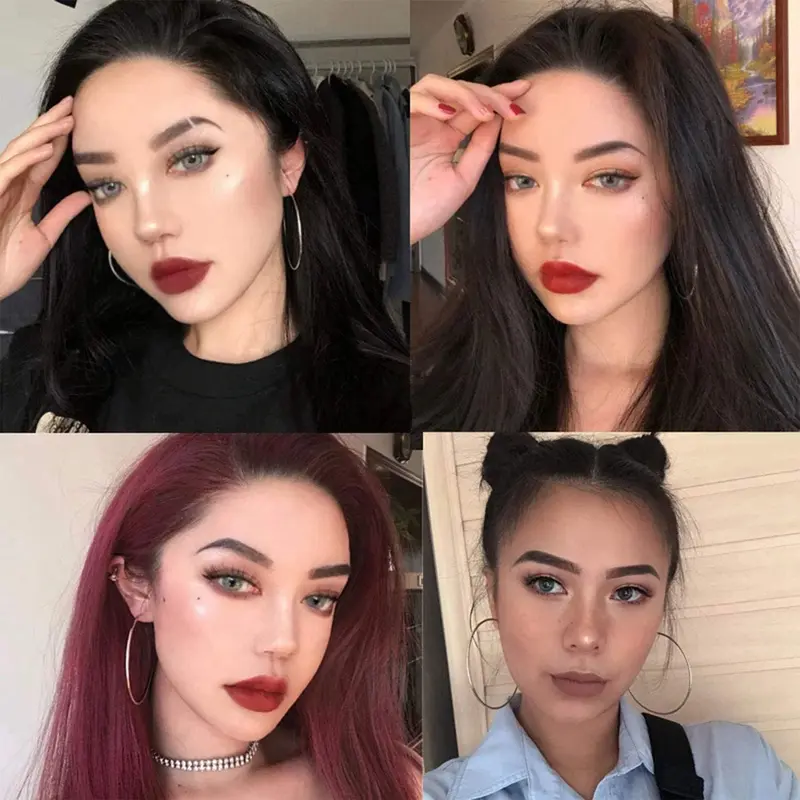 6PCS Matte Lipstick Sets, Long Lasting Liquid Lipsticks, Non-Stick Cup, Waterproof Lip Gloss (#01) - Cosmetic, Makeup Color Daily 4