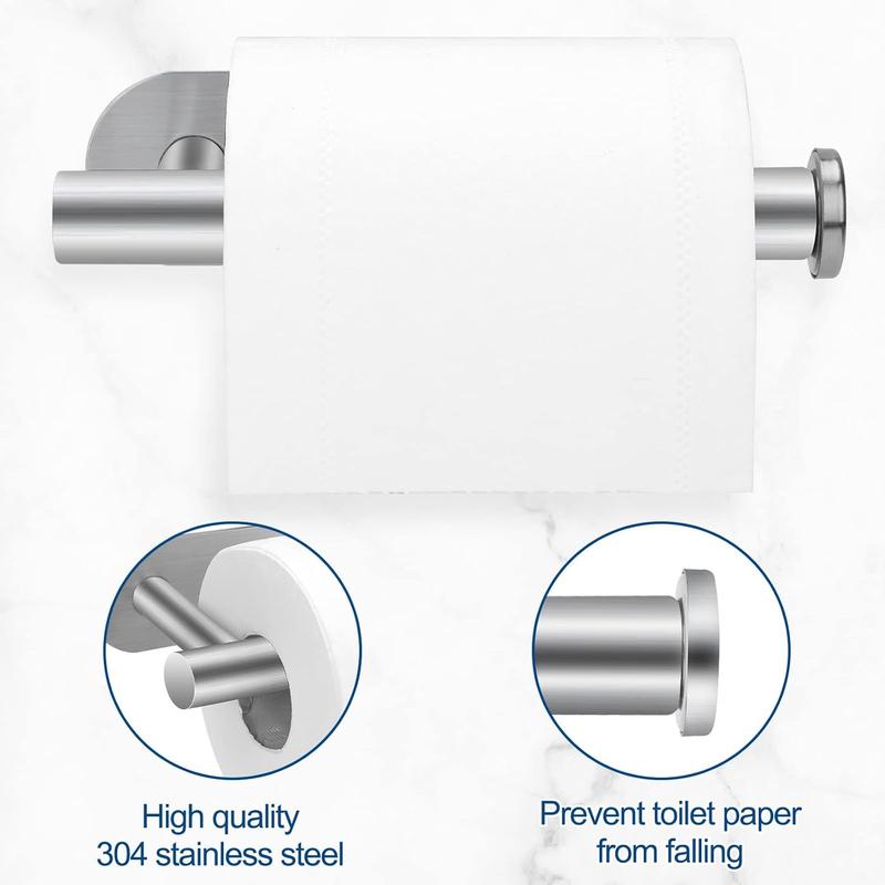 Stainless Steel Toilet Roll Holder Wall Mounted for Bathroom and Kitchen - Waterproof and Rust Resistant 4
