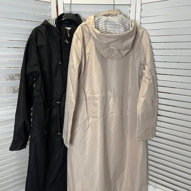 NIAMH Long Raincoat With Hood 3
