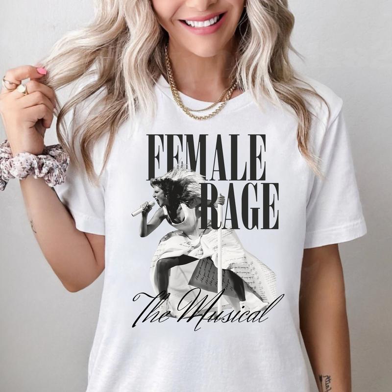 Female Rage The Musical Tee, Magazine Cover Style TTPD Shirt, Swiftie Merch Tortured Poets Department Shirt, Eras Tour 2024 0