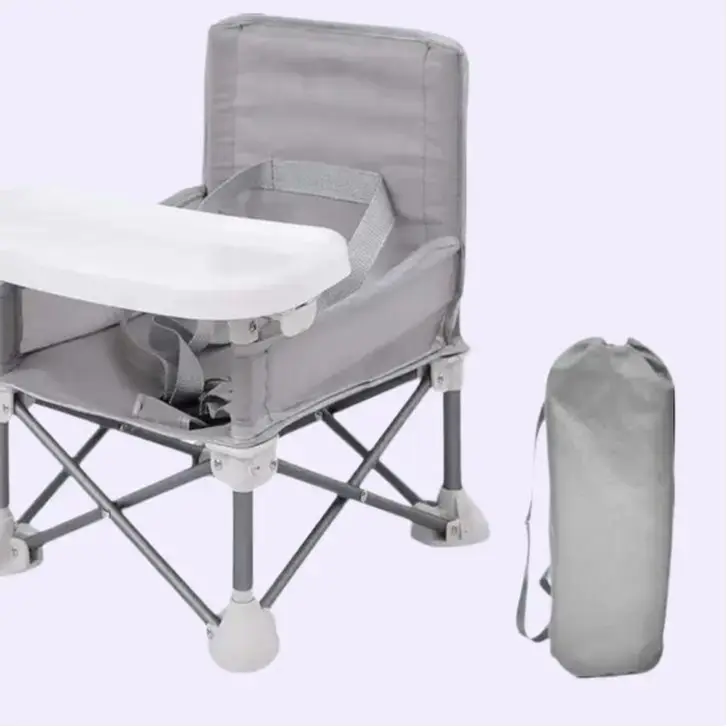 (308)LADIDA Baby Seat Booster Toddlers Dining Seat with Removable Tray and Travel Bag, Gray baby high good  high busy  seat infant  seat toddler  chair inflatable  seat baby  essentials viral  chair little tikes  high  chair baby necessities