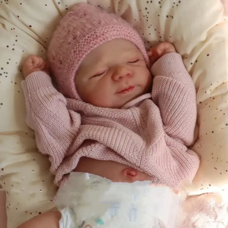 18-20" Cuddly Soft Vinyl Pascale Reborn Baby Girl, Realistic & Handmade Doll 2