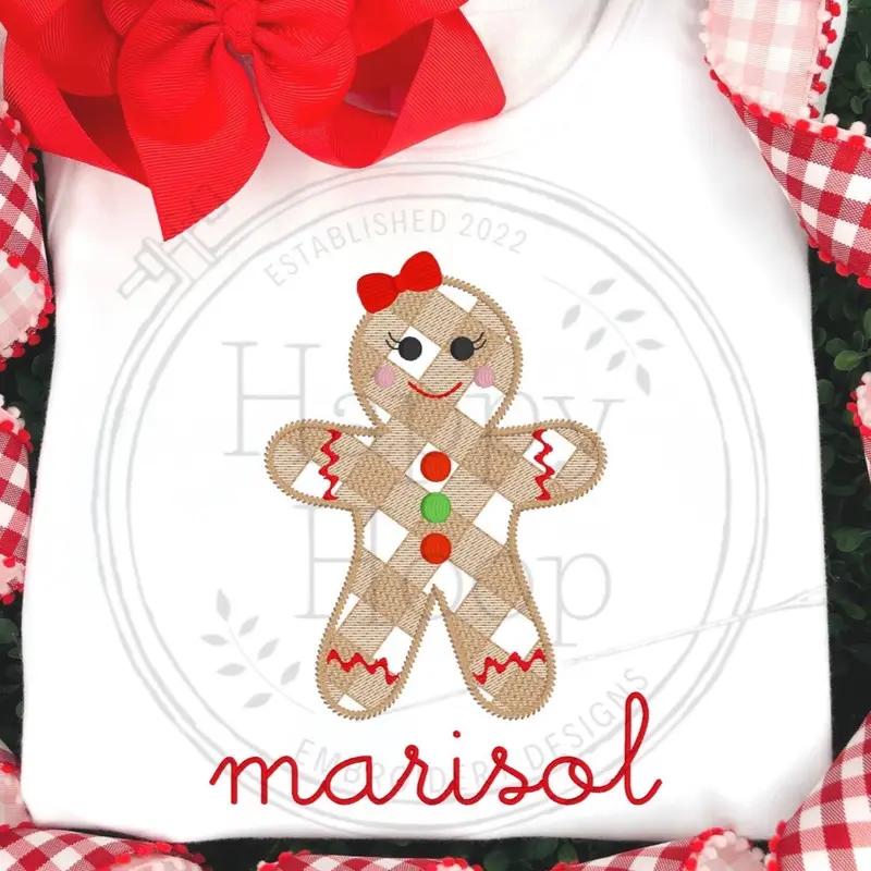 Mystery Christmas Top - 6 Designs available on embroidered T-shirts 6