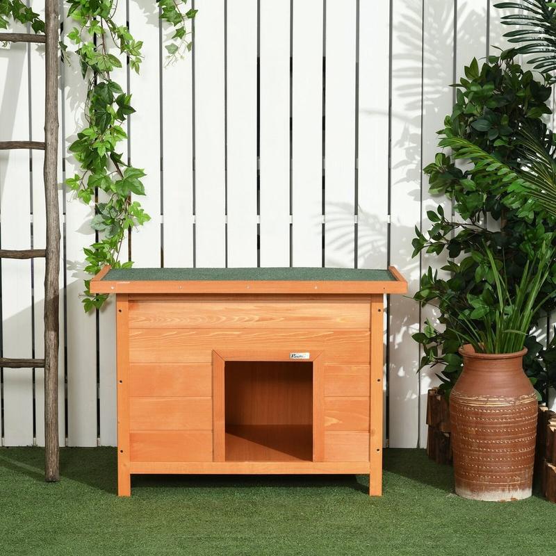 82Cm Wooden Dog Kennel House Garden Shelter Backyard Waterproof Pet Supplies 7