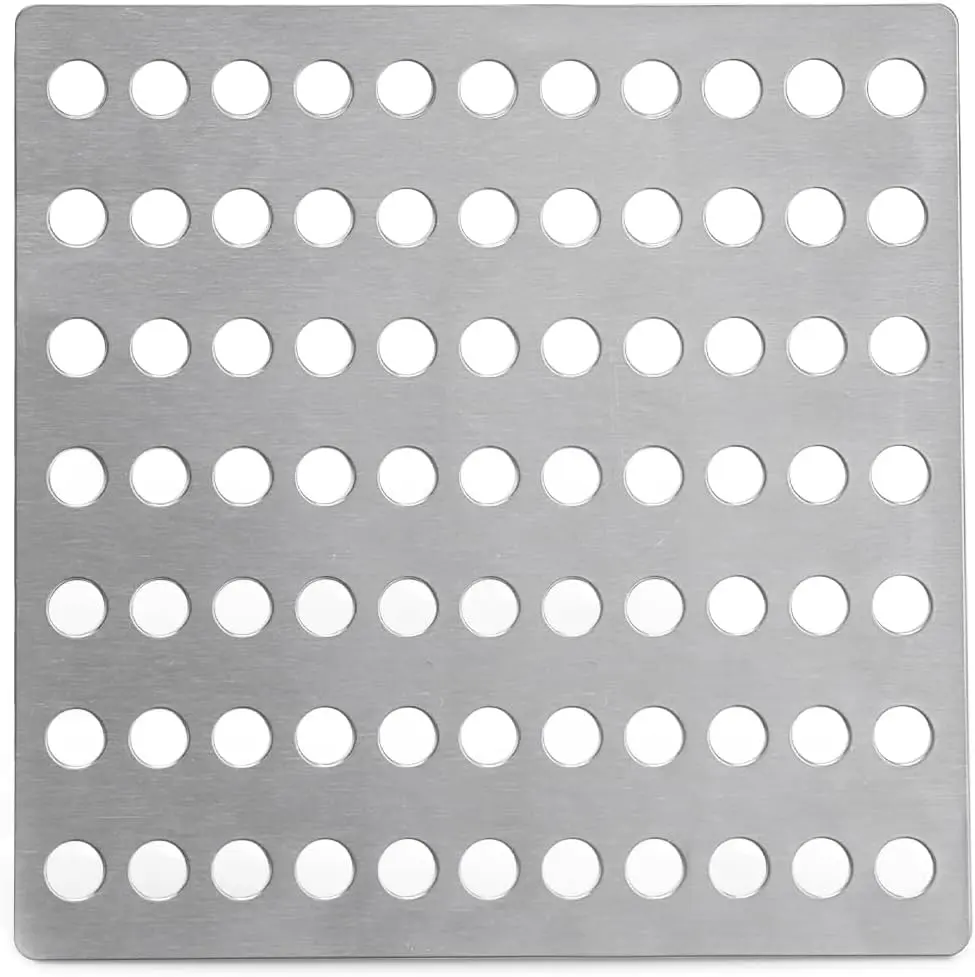 Besto Steel Drain Cover 15 X 15cm - Rustproof Swirl Drain Covers Outdoor & Indoor - Durable Mesh Drainage Covers Suitable as Shower Drain Cover, Garden Leaf Guard