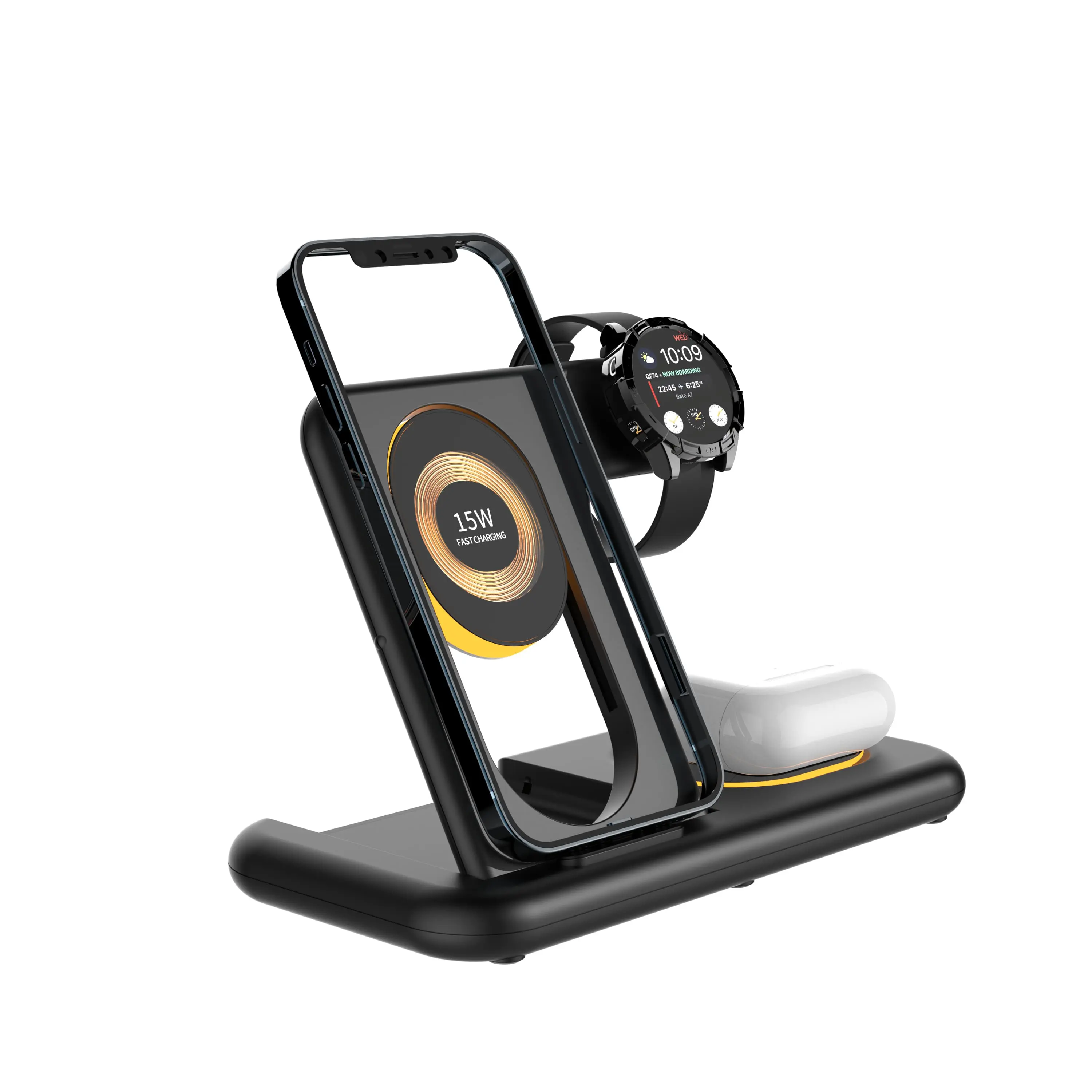 4-in-1 Foldable Fast Wireless Charging Dock