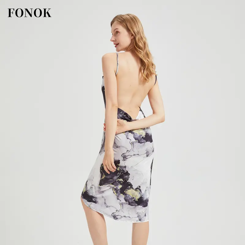 【FONOK】S-5XL Fancy beach dress Women Bikini Cover Up Swim Beachwear Long Maxi Wrap Sarong Beach Holiday Dress Womenswear 8