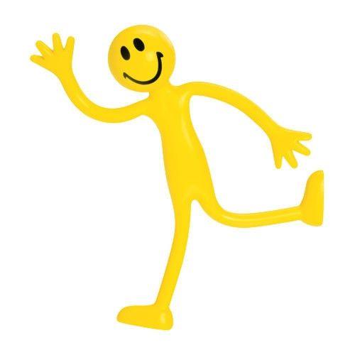 8 x Stretchy Smile Men Yellow Stretch Stretchies Kids Party Favour Loot Bag Filler Lucky Dip for Boys and Girls 3