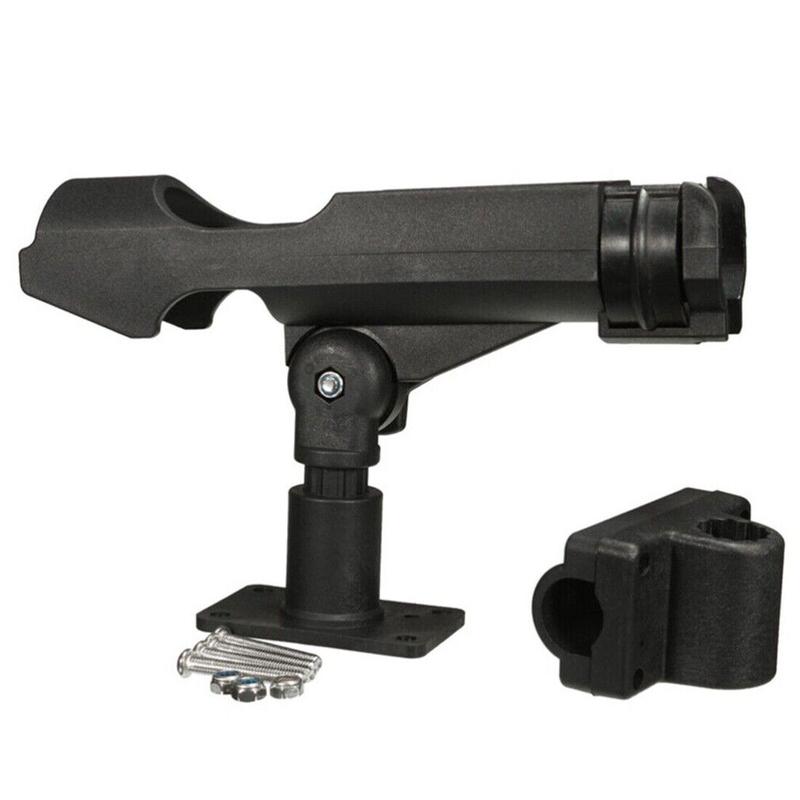 2pcs Adjustable Fishing Rod Pole Mount Stand Bracket Holder For Kayak Canoe Boat 7