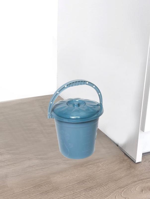 Plastic Bucket with Lid Handle | 5 Litres | BLUE | 2 Pcs | Household Bucket | Storage Bucket Bin Container, Multipurpose Use for Home, Garden and Workshops (Pack of 2) 1