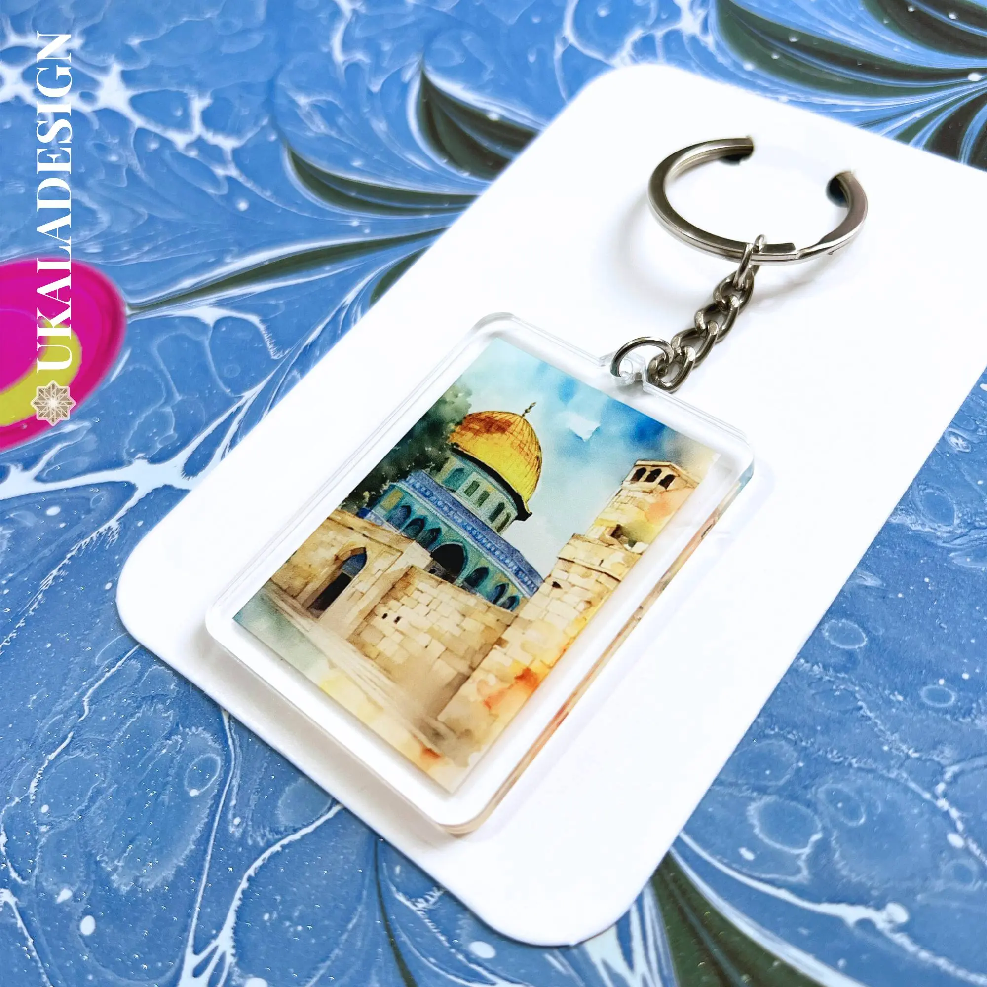 Masjid Al-Aqsa Keyring - Watermelon Tribute