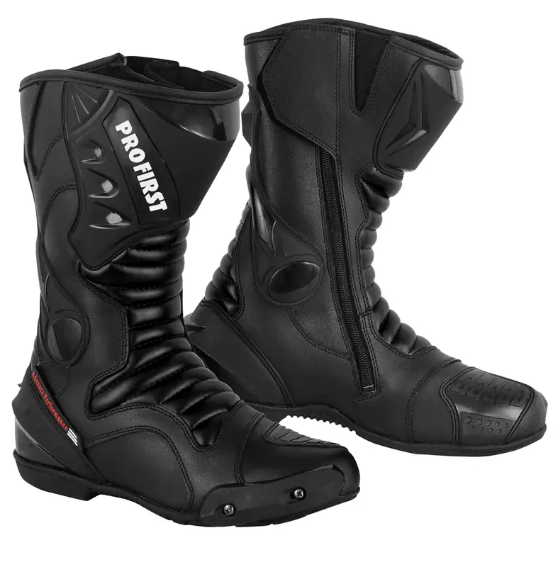 Profirst Thunder Strike Motorbike Men Boots Black Boy Shoe Footwear Closed 0