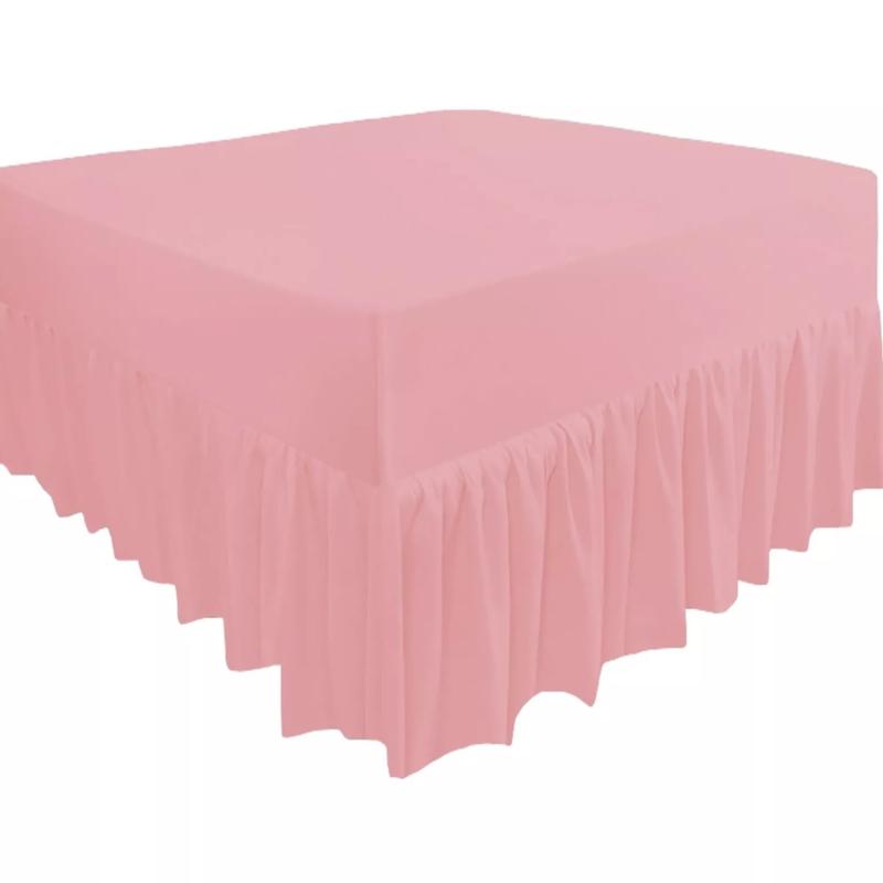 Plain Valance Sheet Percale Egyptian Cotton Fitted Sheets | Easy Care 16" / 40cm Extra Deep Frilled Valance Fitted Bed Sheet - Machine Washable - Single Small Double (4FT) Double King Super King Sizes-Wrinkle Fade Stain Resistant. 8