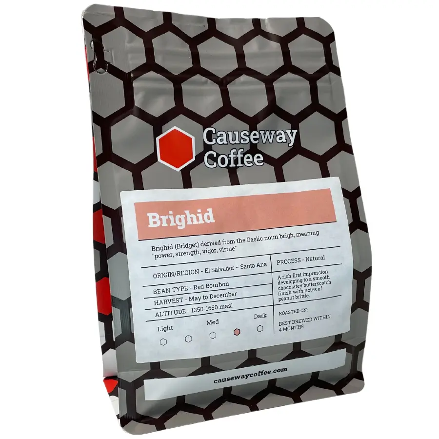 Causeway Coffee Brighid - Ethically Sourced Specialty Coffee from El Salvador, roasted and packed in the UK
