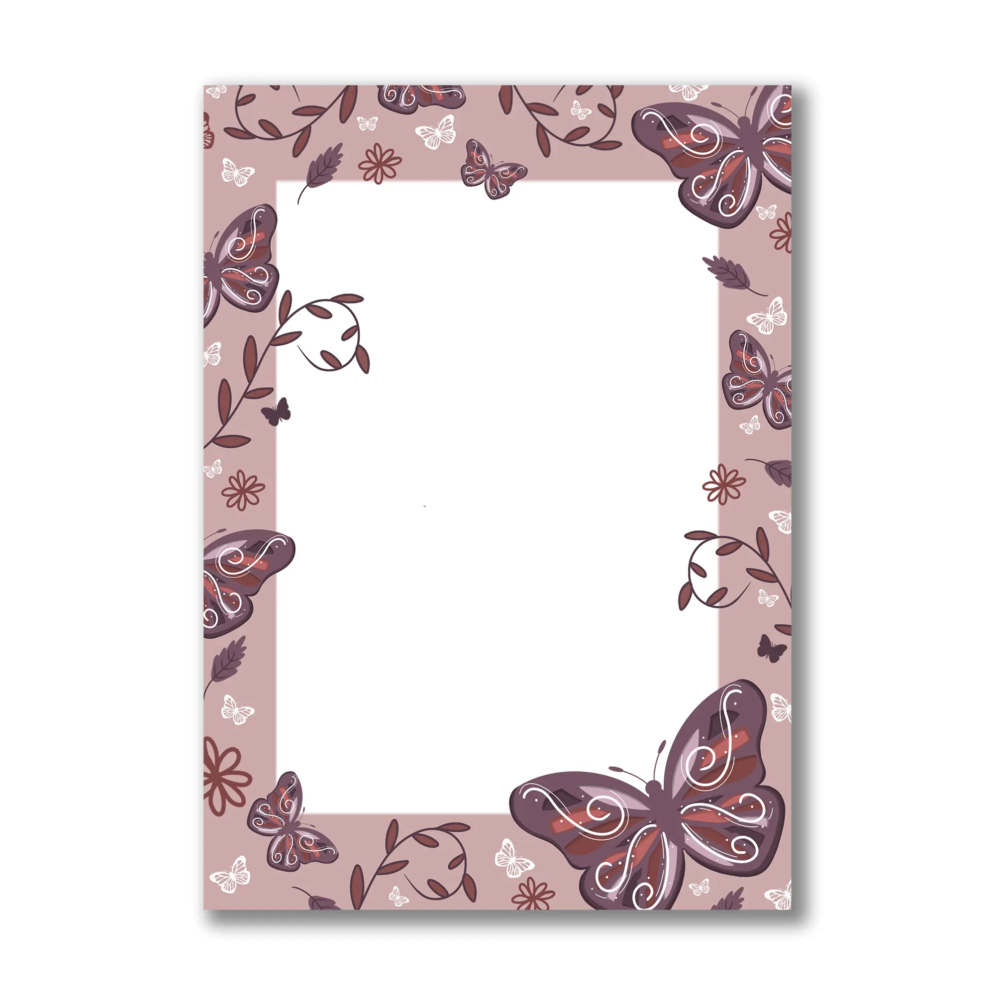 Butterflies Memo Pad 4x6 Paper Notepad A6 Deskpad