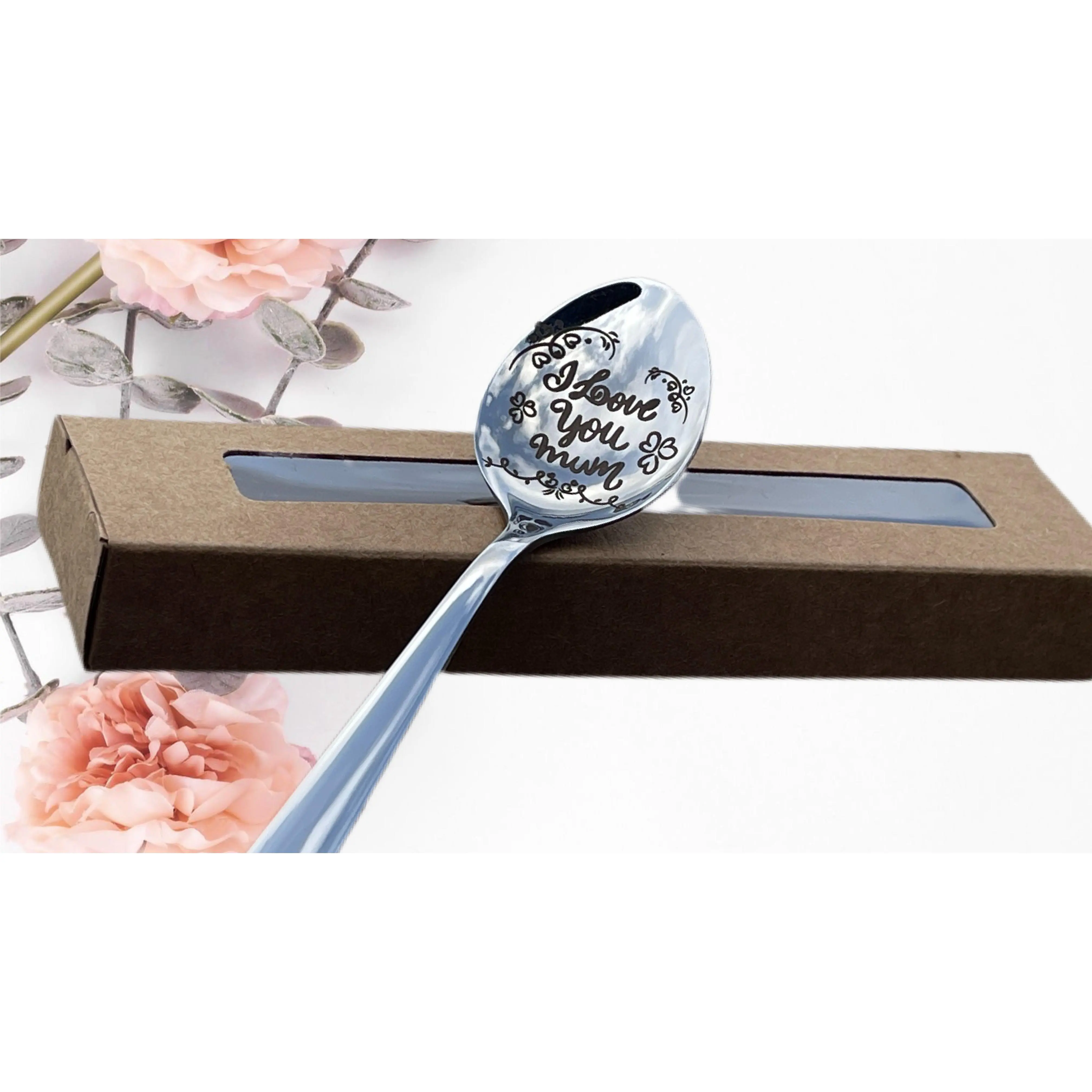 Custom Engraved Spoon - "I Love You Mum" - Surprise your mom