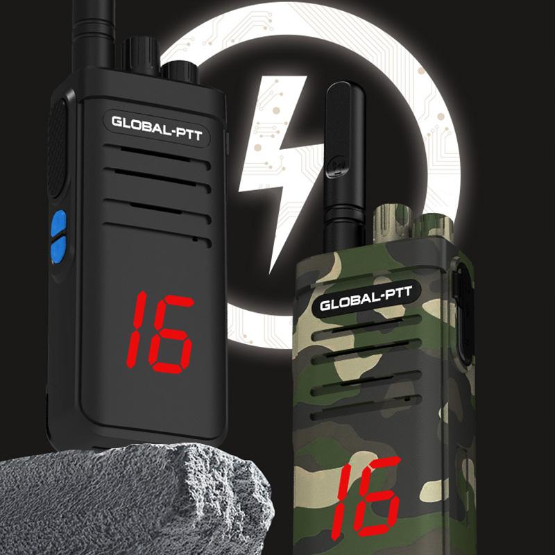 2 PCS global-ptt G5 professional 4G POC global walkietalkie 16CH two way radio commutator long range 5