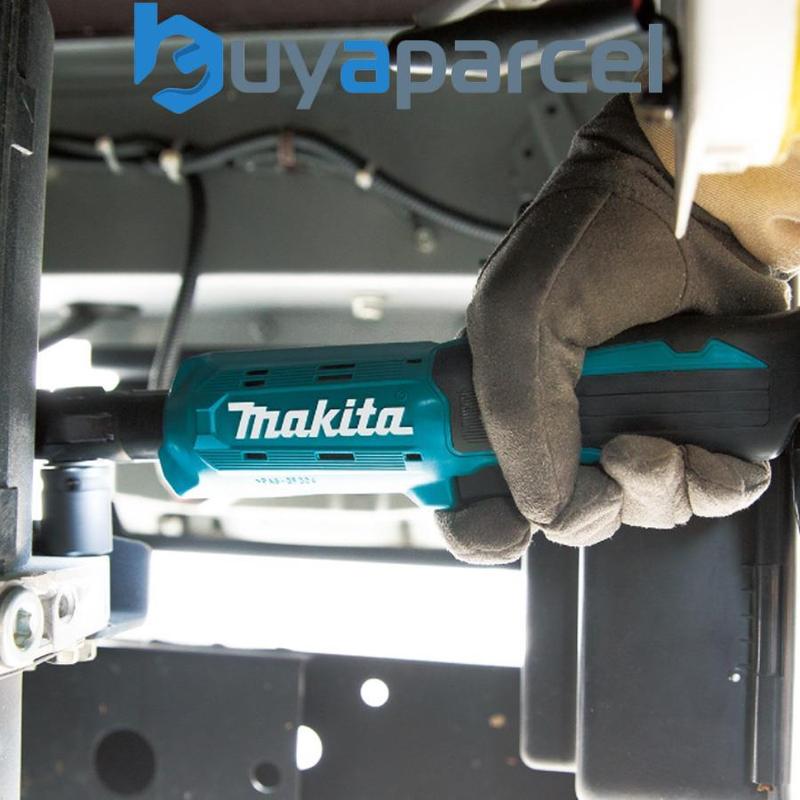 Makita DWR180Z 18v LXT Ratchet Wrench 1/4" Or 3/8" Square Drive + 9Pc Socket Set 2