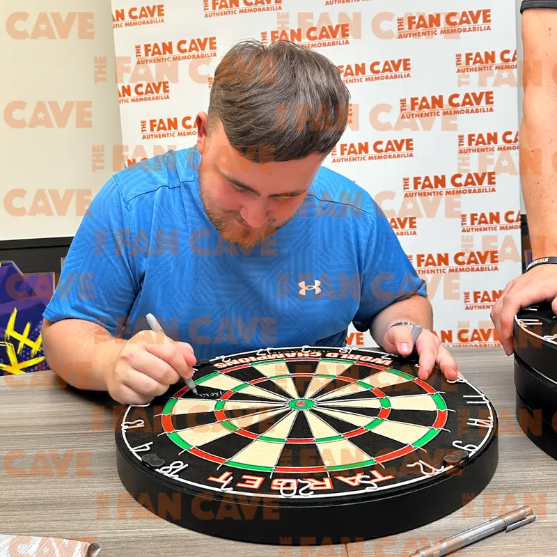 Luke Littler & Phil Taylor Signed Dartboard 3