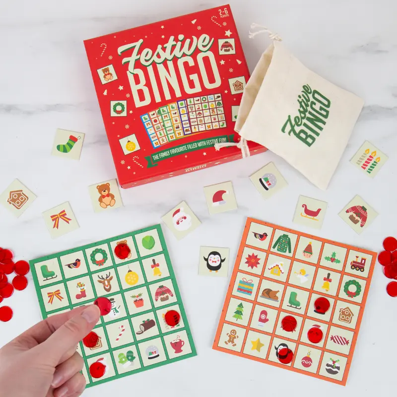 Festive Bingo Fun Family Favourite Christmas Games by Gift Republic 2