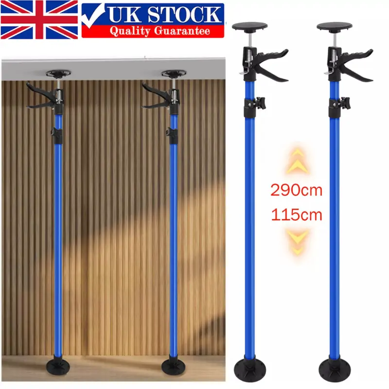 2PC Adjustable Drywall Plasterboard Builder Ceiling Easy Support Props 115-290cm
