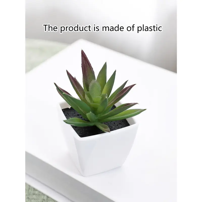 1pc/3pcs Plastic Artificial Mini Pot, Modern Fake Pot Decoration. Room Bookshelf Decoration, Valentine Day, Gift Decorative Fruit 6