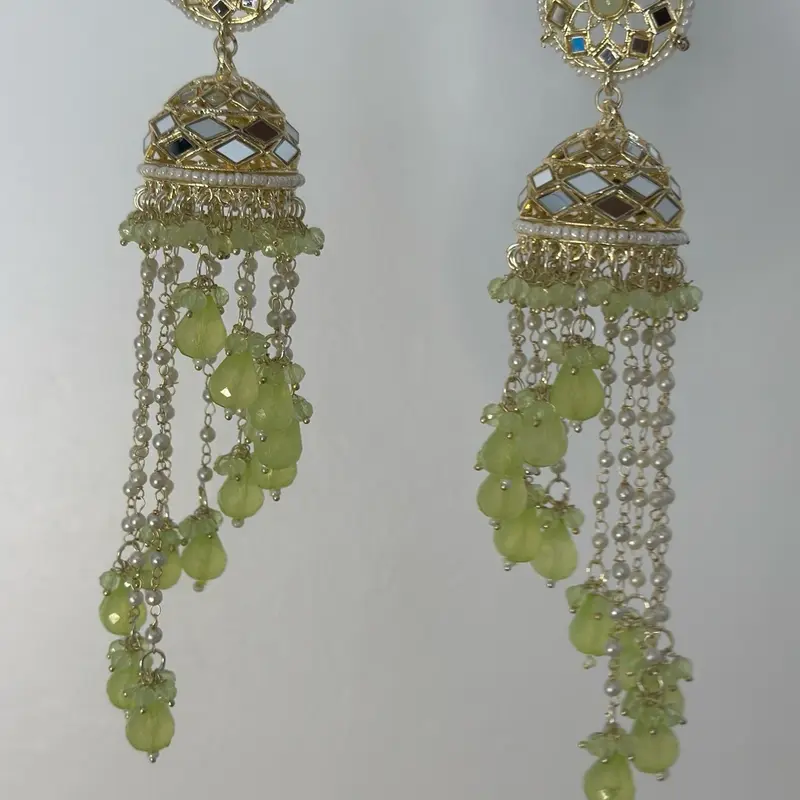 Mirrored Chandelier Earrings 4
