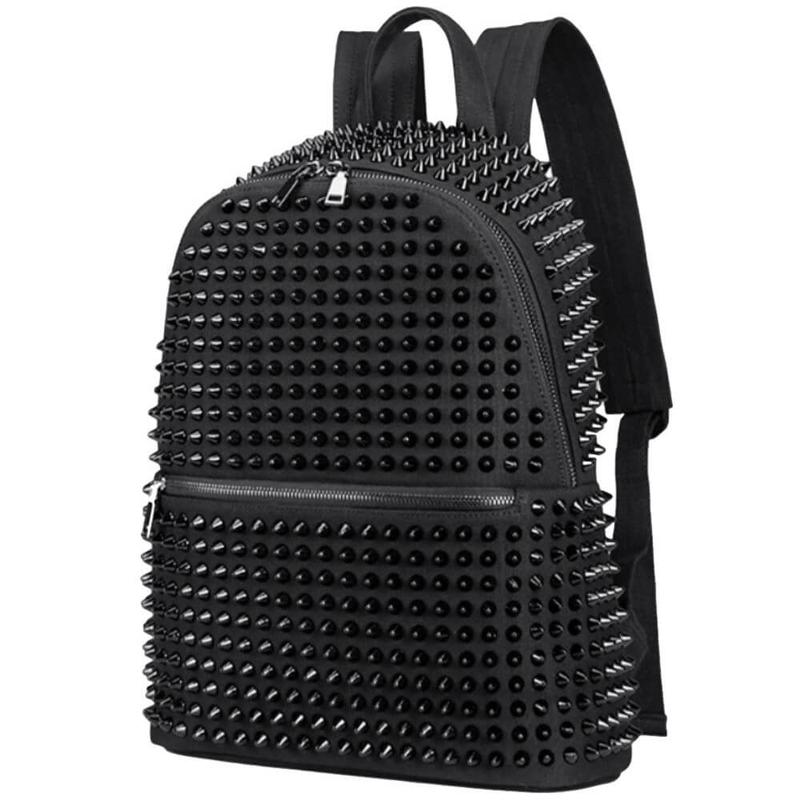 Ro Rox Minerva Studded Canvas Gothic Backpack Bag 2