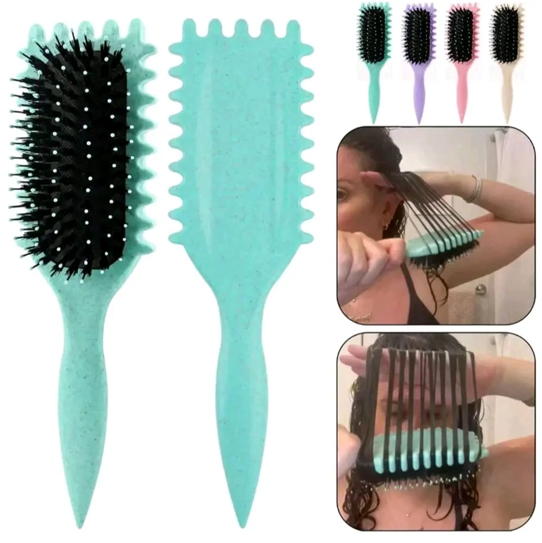 Curl Defining Brush, Curly Hair Brush With Bristle And Special Design, Curl Define Styling Brush Especially For Curly Hair, Shaping And Defining Curls For Women Men To Reduce Pulling And Curl Separation.Designed By Candybrush. Haircare