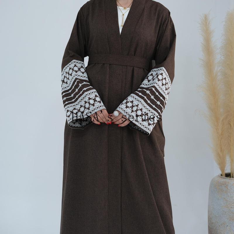 HASA's series  HS0994 Embroidered Elegant Cardigan Robe 4