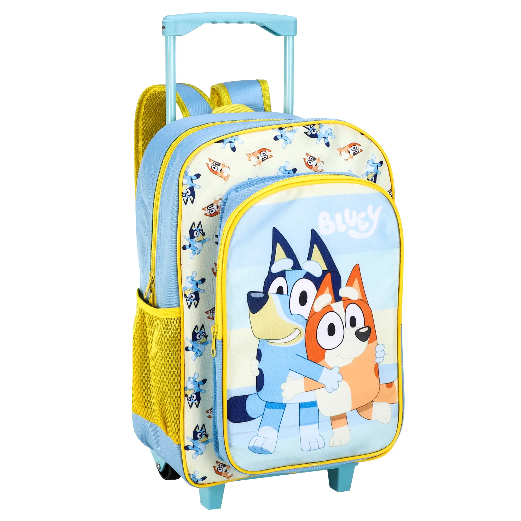 Bluey Wheeled Deluxe Trolley Backpack Cabin Luggage Childrens Boys Girls