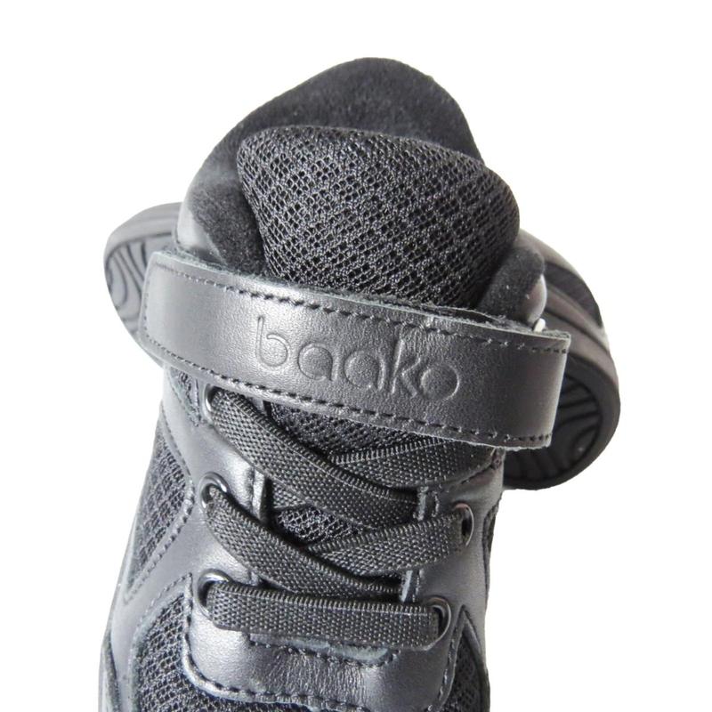 Boy School Shoe Kids Children's Touch Strap Comfortable Leather Black Sports Gym PE Sneakers Trainers 1