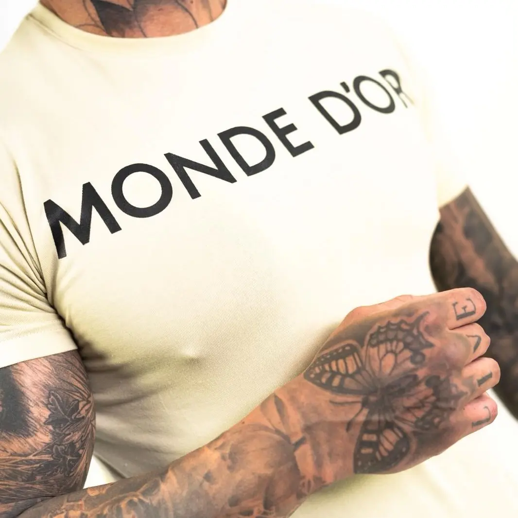 Men’s Monde D’or Sage Green Slim Fit T-Shirt