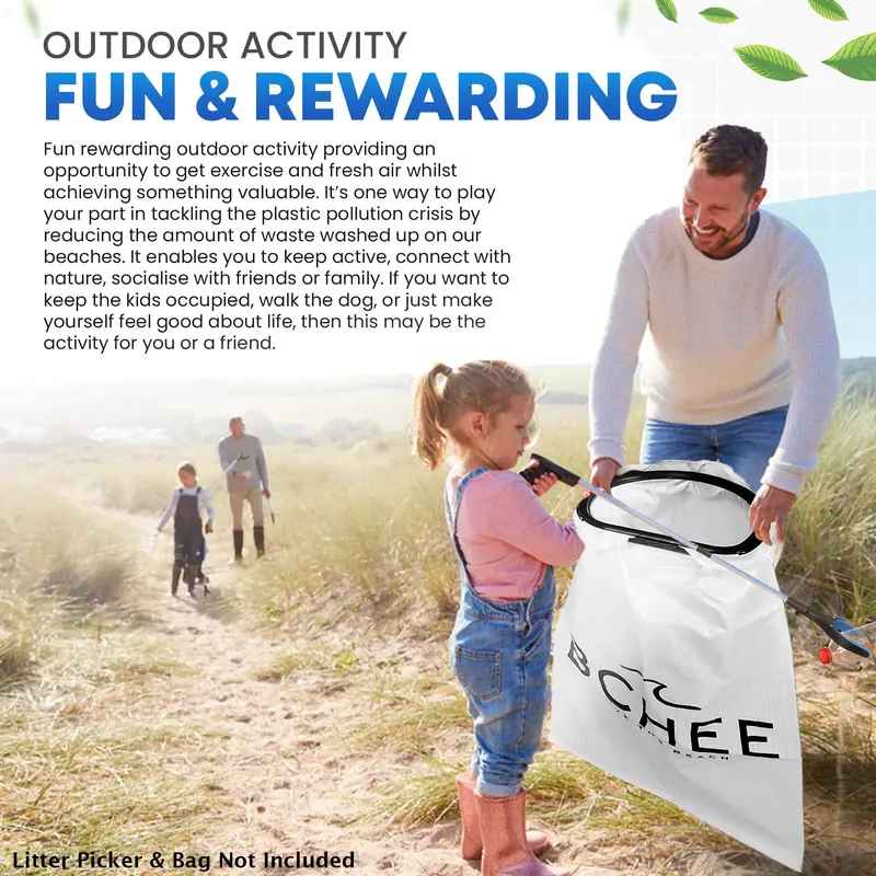 BCHEE Recycled Litter Picking Bag Holder Hoop | Made in Britain From 100% Recycled Plastic | Bag Anti-Slip Mechanism | UK Small Business | Multi-buy discount 6