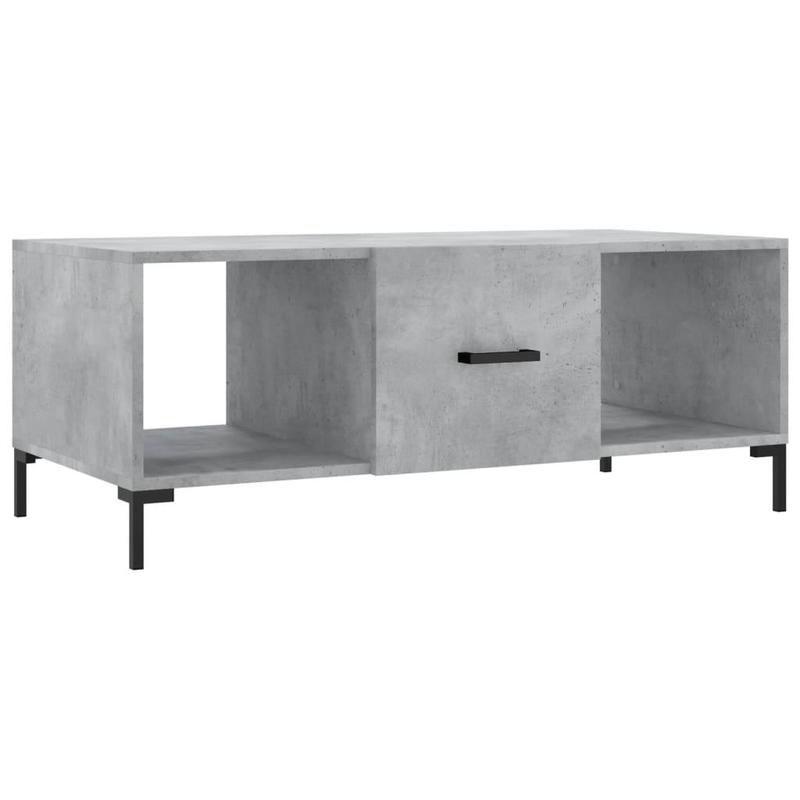 Coffee Table Concrete Grey 102x50x40 cm Engineered Wood 1