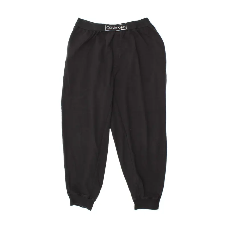 Pre-Owned Vintage CALVIN KLEIN Mens Tracksuit Trousers Joggers XL Black Cotton 1
