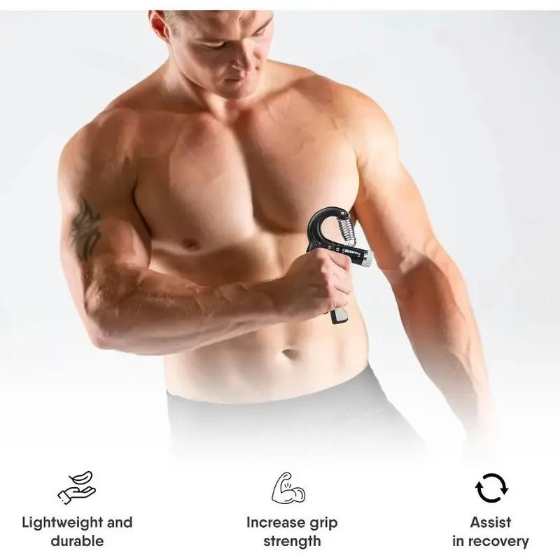 5-60 Kg Ultimate Grip Strengthener, Hand Grips Strengthener, Forearm Strengthener, Hand Gripper - Non-Slip with Adjustable Resistance - Enhance Your Grip Strength Now 4