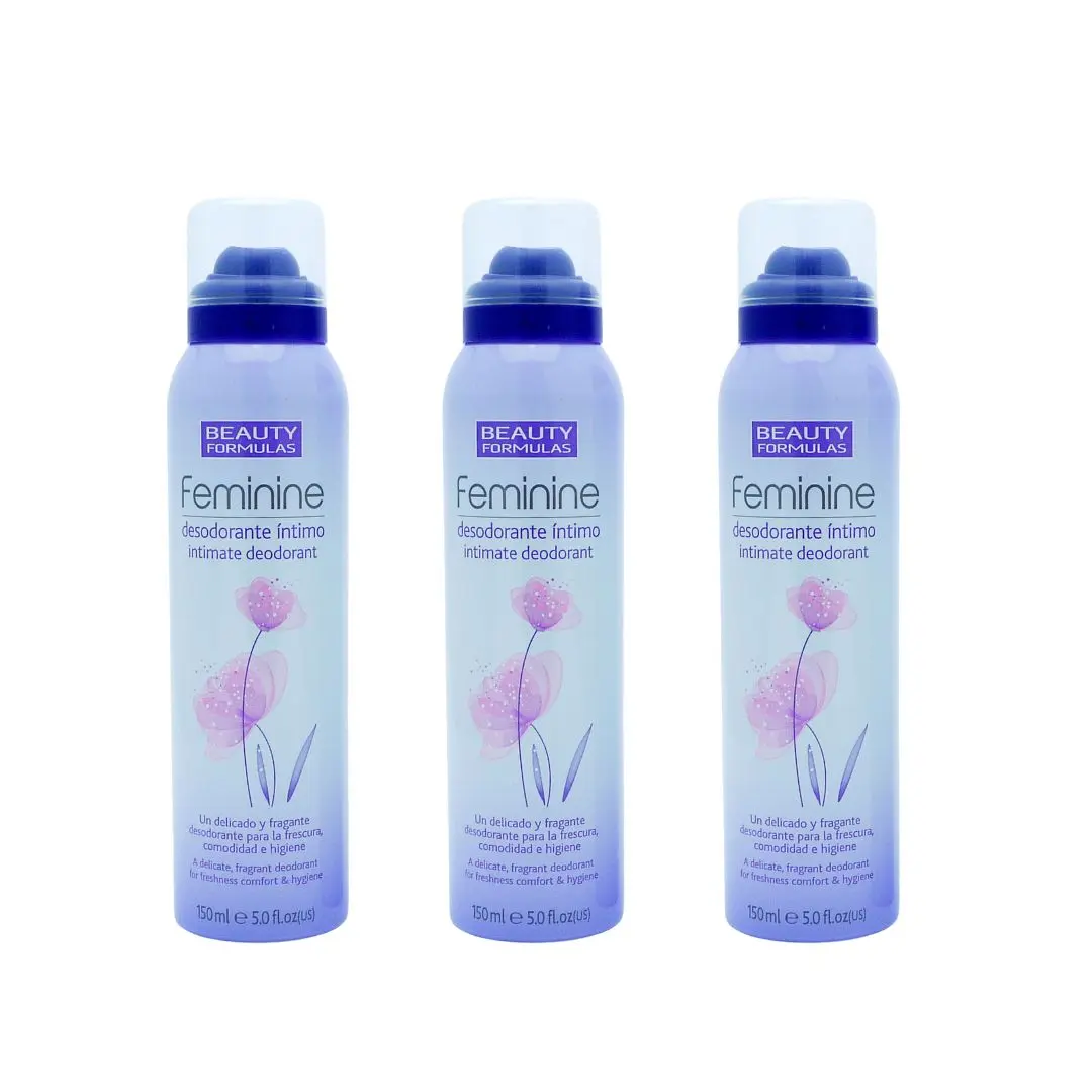 Beauty Formulas Feminine Intimate Deodorant Spray 150ml x 3